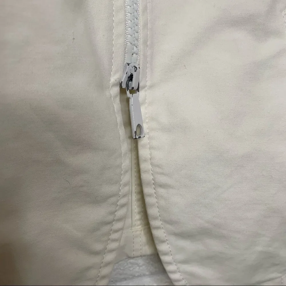 Lafayette 148 Hillary jacket white‎ ruffled zip 4